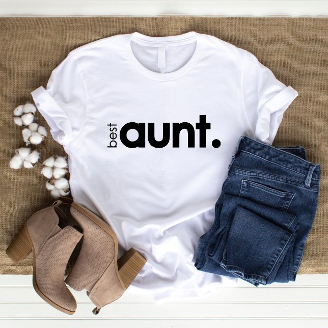 T-shirt de la femme de la meilleure tante moderne (Créateur téléchargé)