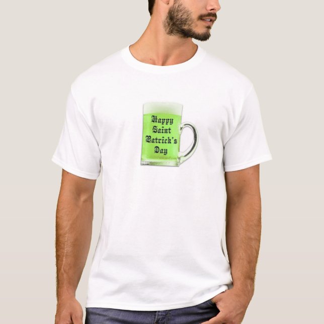 T-shirt de la fête de la bière verte St. Patrick H (Devant)