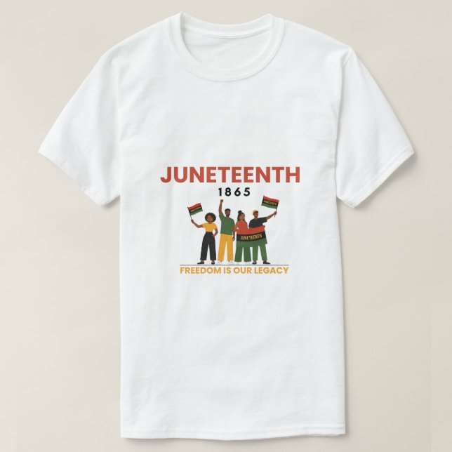 T-Shirt de la fête de la liberté Juneteenth | Afro (Design devant)