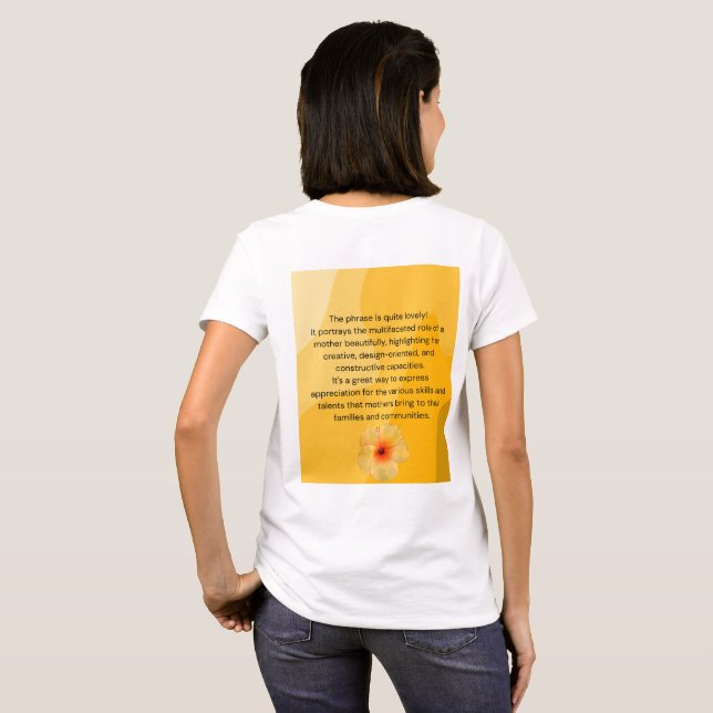T-shirt de la fête des mères (Dos entier)