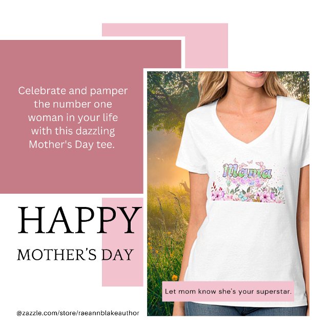 T-Shirt de la fête des Mères Sparkly Mama (Créateur téléchargé)
