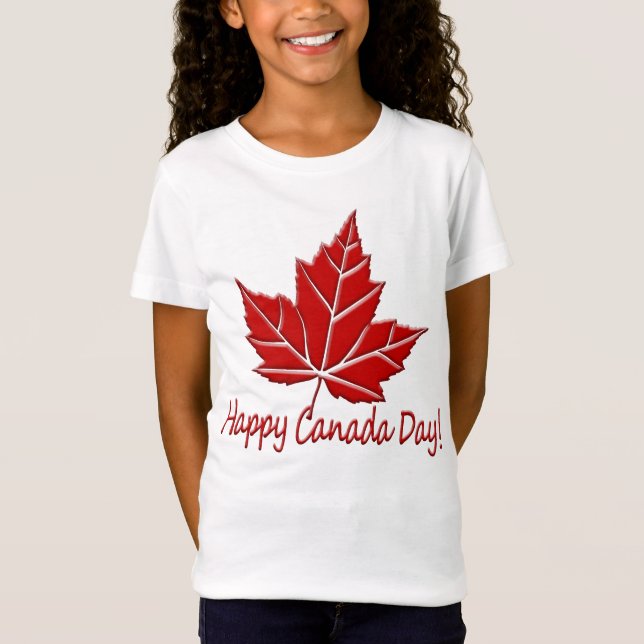 T-shirt de la fête du Canada Joyeux Chemise Canada (Devant)
