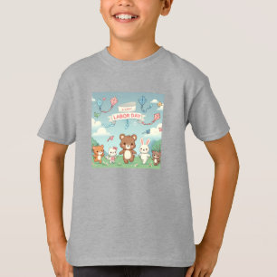 T-shirt de la fête du travail joyeux