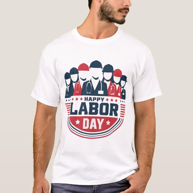 T-shirt de la Fête du Travail pour les travailleur (Devant)