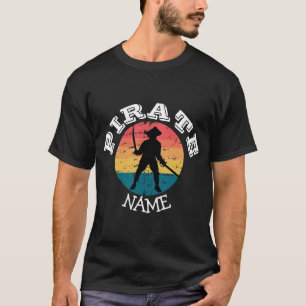 T-shirt de la fête pirate du coucher du soleil