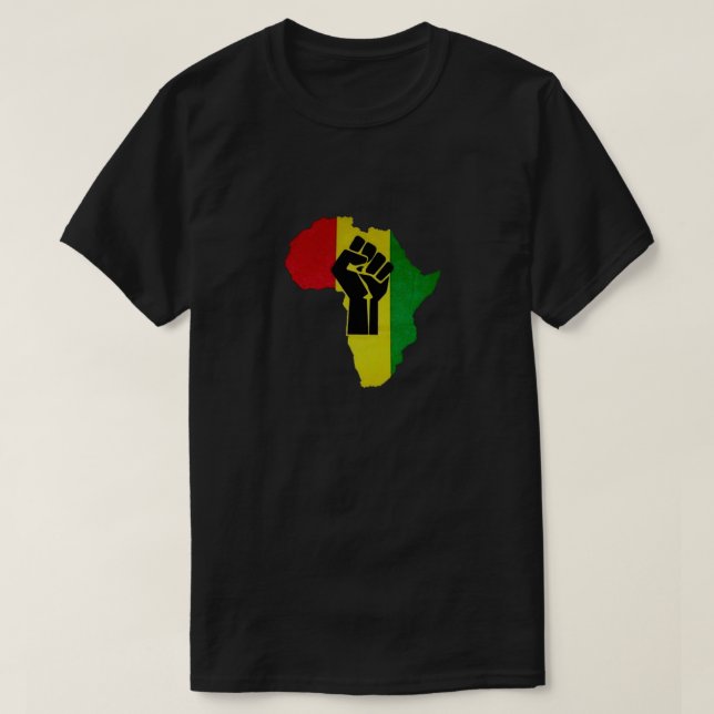 T-shirt de la fierté africaine (Design devant)