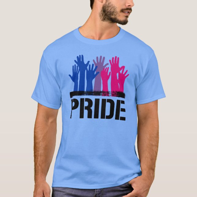T-shirt de la fierté bisexuelle ensemble (Devant)