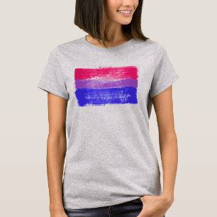 T-shirt de la fierté bisexuelle peinte