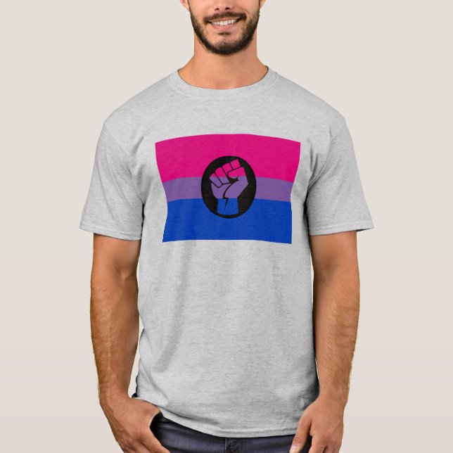 T-Shirt de la Fierté de Résistance Bisexuelle (Devant)