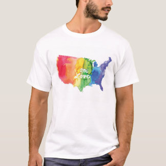 T-shirt de la fierté des hommes de "un amour"