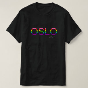 T-shirt de la Fierté d'Oslo Drapeau arc-en-ciel