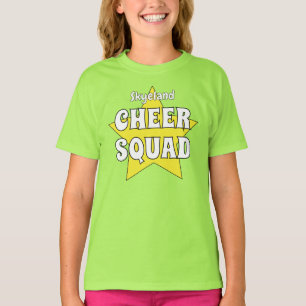 T-shirt de la fille de l'équipe de gaieté personna