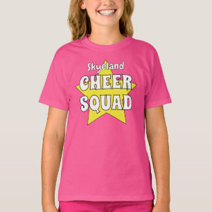 T-shirt de la fille de l'équipe de gaieté personna