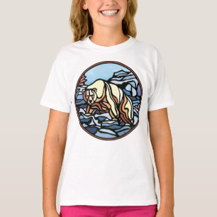 T-shirt de la fille de l'ours tribal Polar Bear Ki
