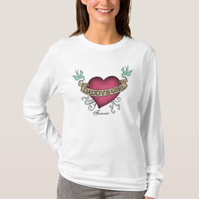 T-shirt de la fille du papa (Devant)