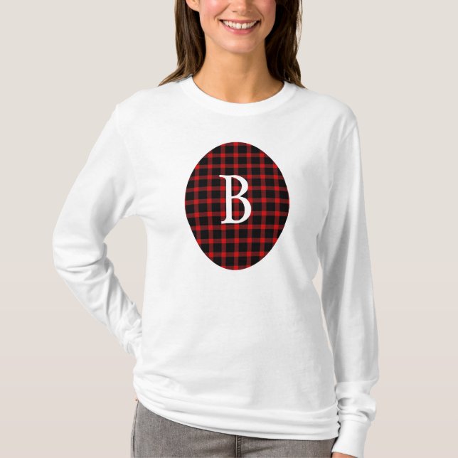 T-shirt de la flanelle de Noël (Devant)