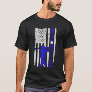 T-shirt De La Force Au Parcours Retraité Golf Pour