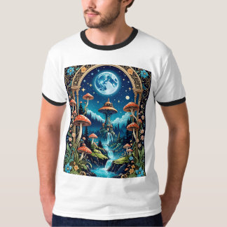 T-shirt de la forêt mystique de champignons
