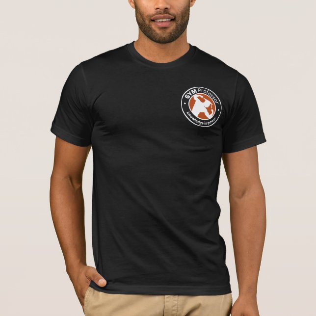 T-shirt de la formation des hommes (noir) (Devant)