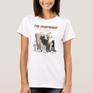 T-shirt de la fourrure partout