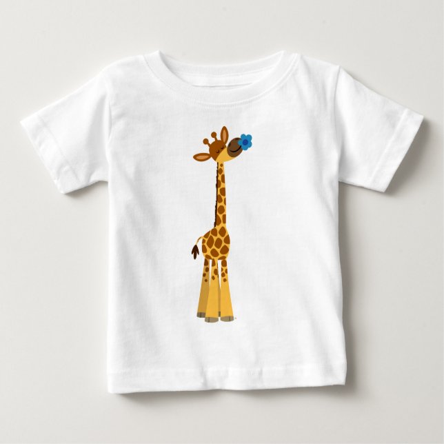 T-shirt de la Girafe en caricature mignonne et de  (Devant)