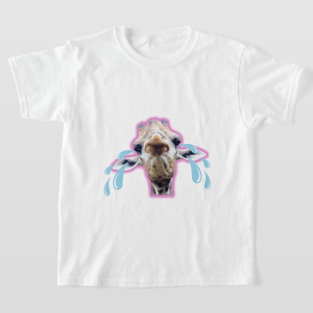 T-shirt de la Giraffe de base pour enfants (Poser)