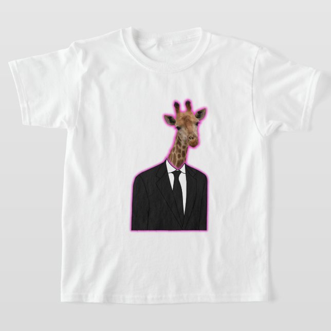 T-shirt de la Giraffe de base pour enfants (Poser)