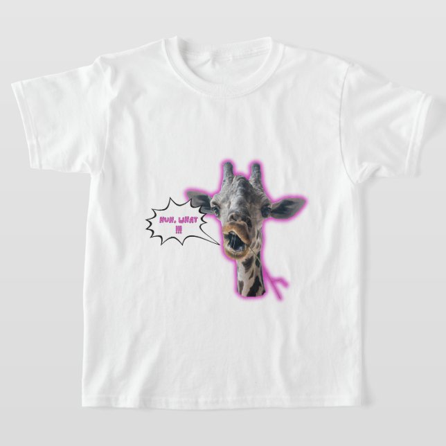 T-shirt de la Giraffe de base pour enfants (Poser)