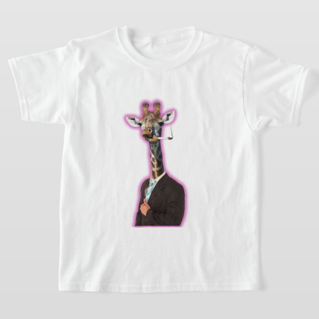 T-shirt de la Giraffe de base pour enfants (Poser)