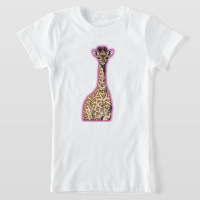 T-shirt de la Giraffe de base pour enfants (Poser)