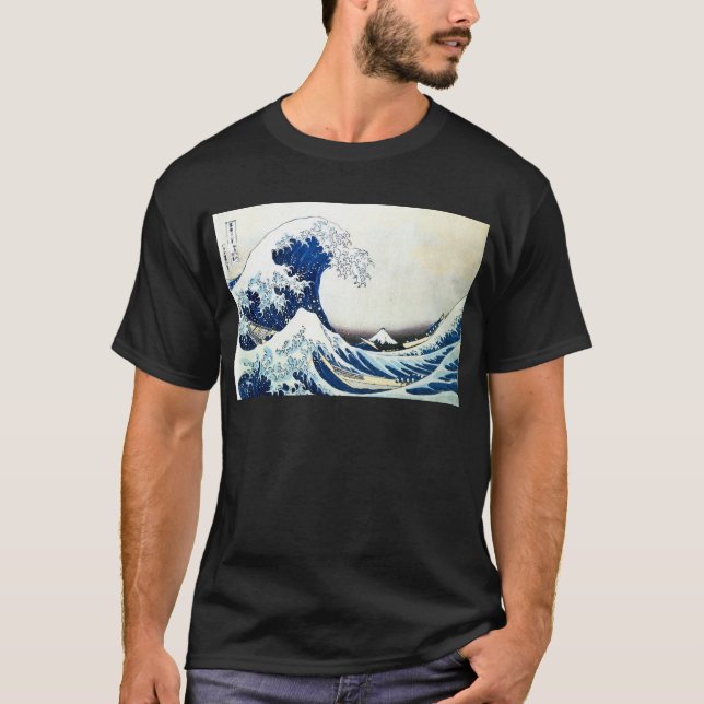 T-shirt "De la grande peinture japonaise vague" par (Devant)