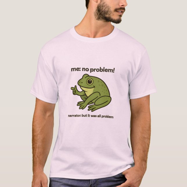 T-shirt de la grenouille drôle mème "Moi pas de pr (Devant)