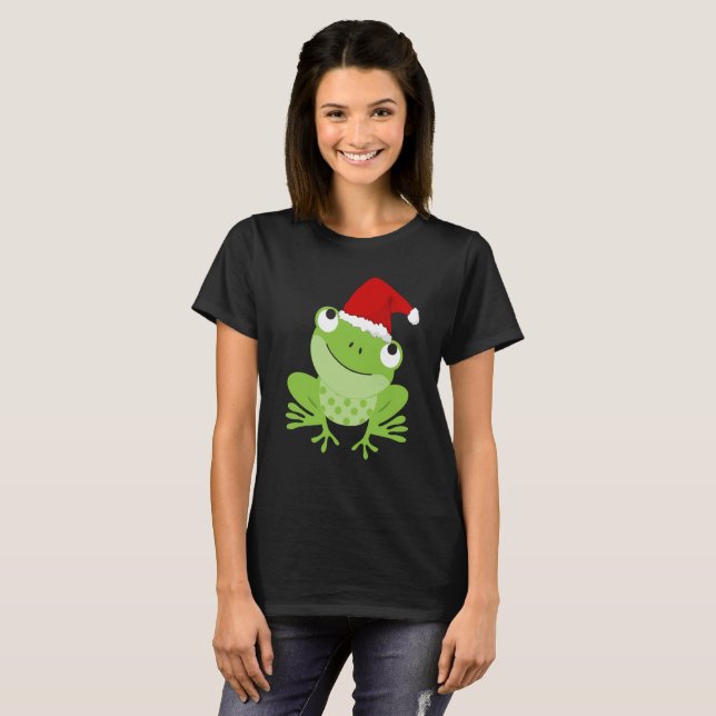 T-shirt de la grenouille père Noël (Devant entier)