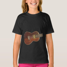 T-shirt de la guitare aérienne Ukulele