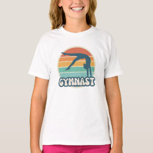 T-shirt de la gymnaste rétro Chemise de Gymnasti