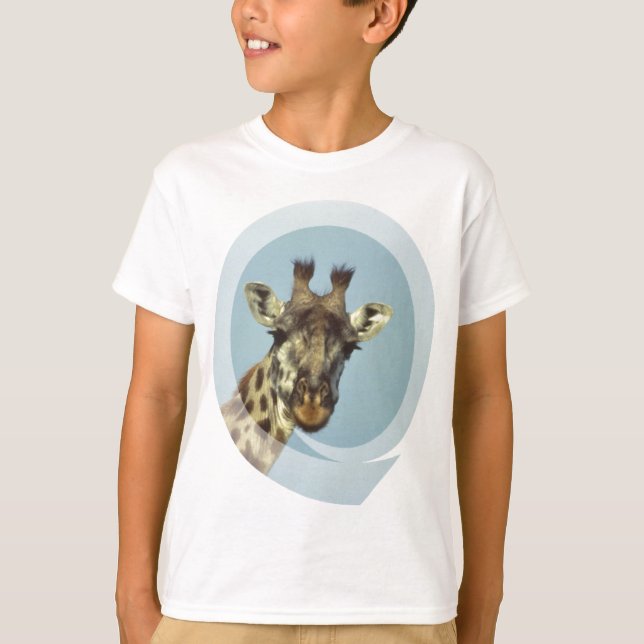T-shirt de la jeunesse de conception de girafe (Devant)