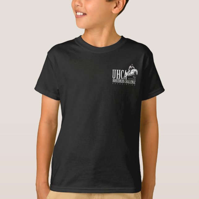 T-shirt de la jeunesse d'UHCA (couleurs foncées) (Devant)