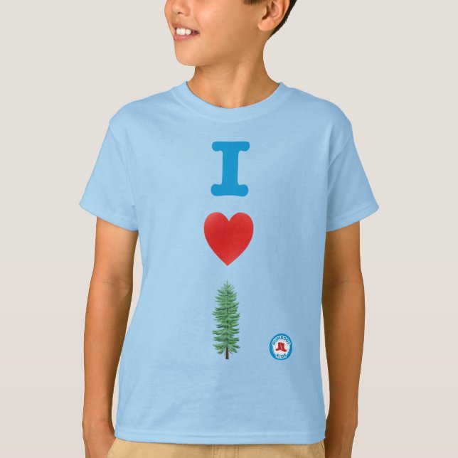 T-shirt de la jeunesse I Heart Trees (Devant)
