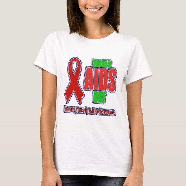 T-shirt de la Journée mondiale du sida (Devant)