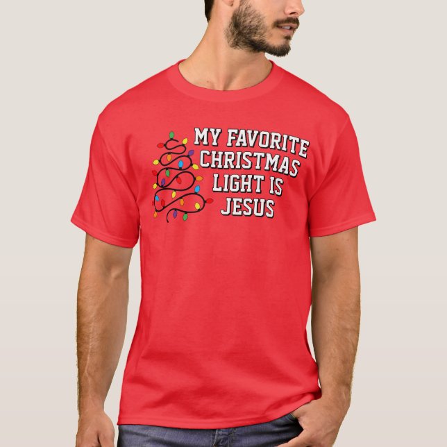T-Shirt de la lumière de Noël préféré (Devant)