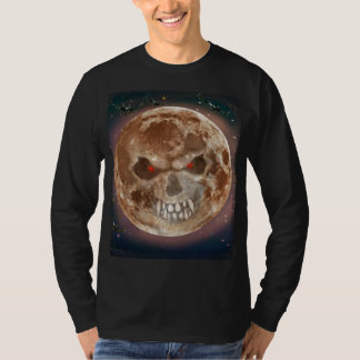 T-shirt de la lune de crâne
