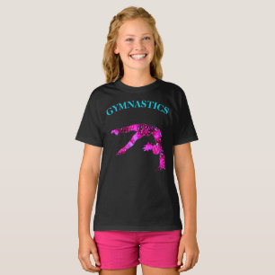 T-shirt de la main arrière avec nom de gymnaste