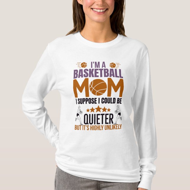 T-shirt de la maman du basket (Devant)