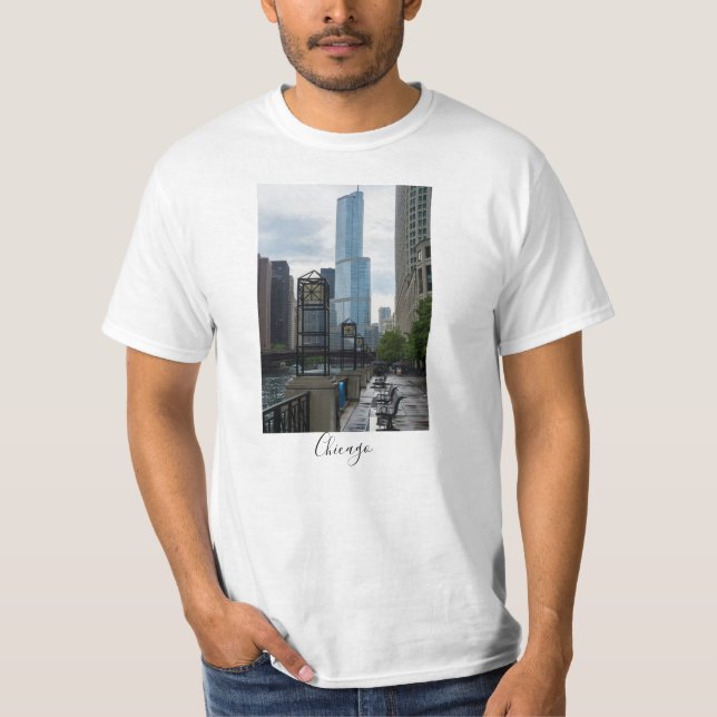 T-shirt de la marche de la rivière Chicago (Devant)