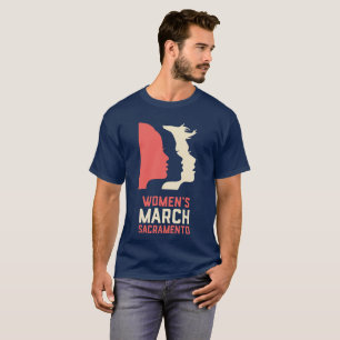 T-shirt de la marine des hommes de mars Sacramento