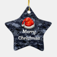 T-shirt de la marine Joyeux ornement de Noël