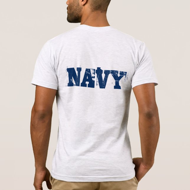 T-shirt de la marine masculine (Dos)