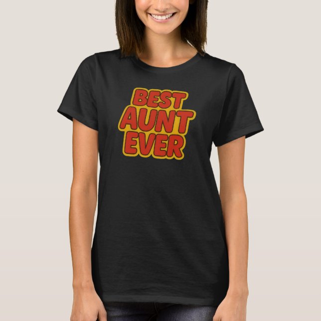 T-shirt de la meilleure tante (Devant)