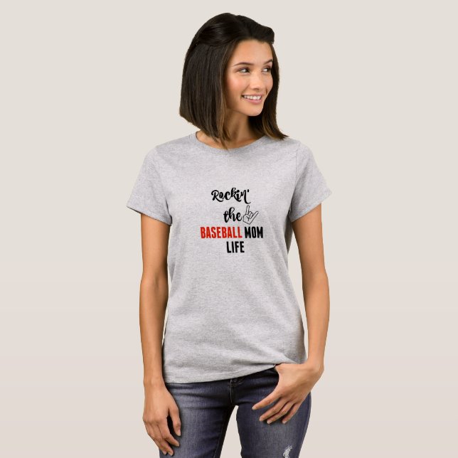 T-SHIRT DE LA MÈRE DE BASEBALL (Devant entier)