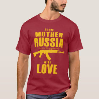T-shirt De la mère Russie avec la chemise de l'amour AK